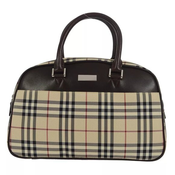 Burberry Beige Burberry Check Handbag - Picture 1 of 16